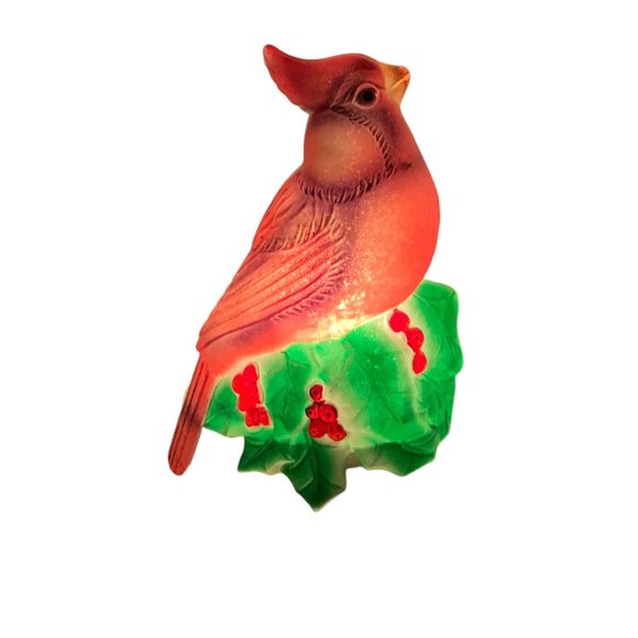 Red Cardinal Bird Christmas Night Light Original box - Picture 7 of 14